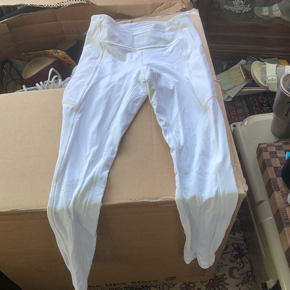 White Lulú leggings